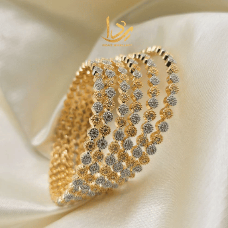 AMERICAN DIAMOND STONE CARAT BANGLES