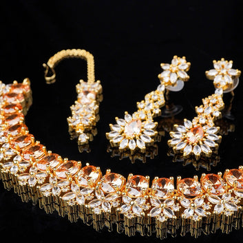 Golden Carat Necklace Set