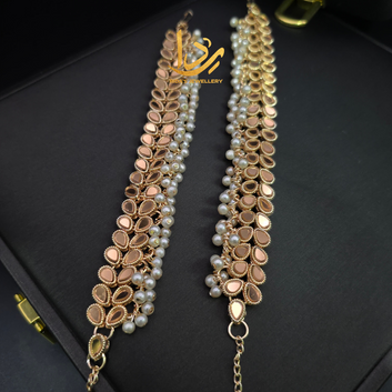 Elegant Kundan Anklets