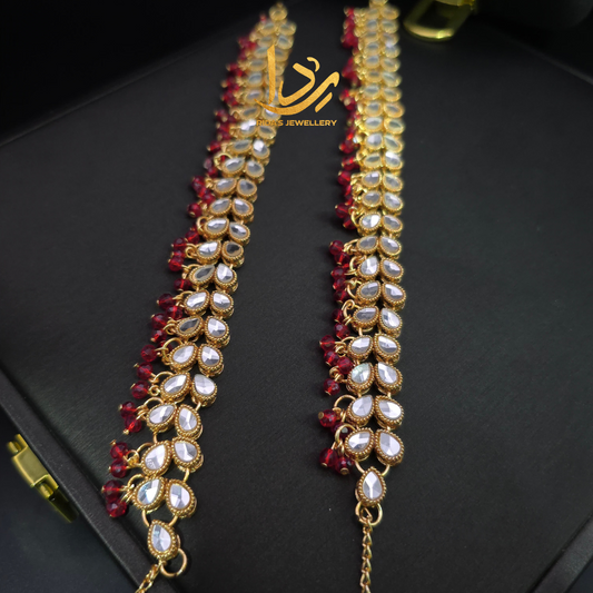 Elegant Kundan Anklets