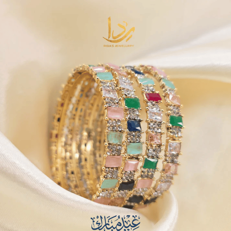 Lilly Zircon Stone Bangles