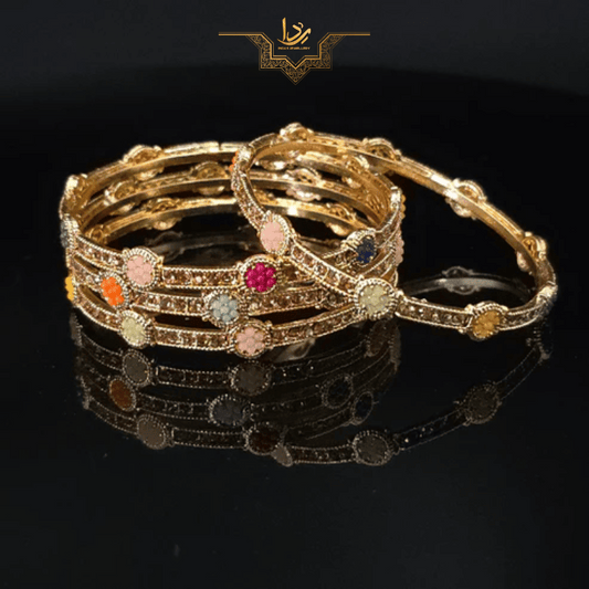 Golden Sparklers Bangles