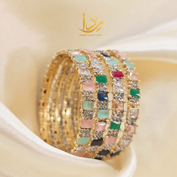 Lilly Zircon Stone Bangles