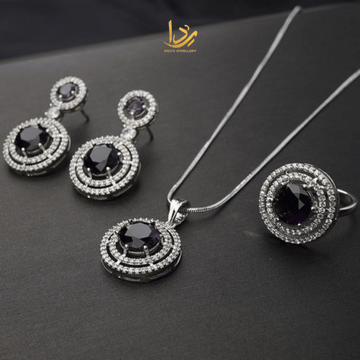 Carat Pendant Set Black Stone