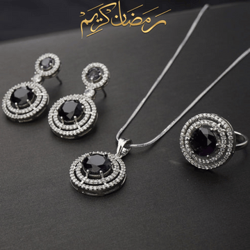 Carat Pendant Set Black Stone