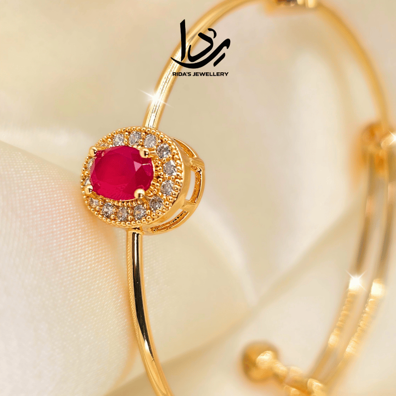 Zircon Stone Bracelet gold