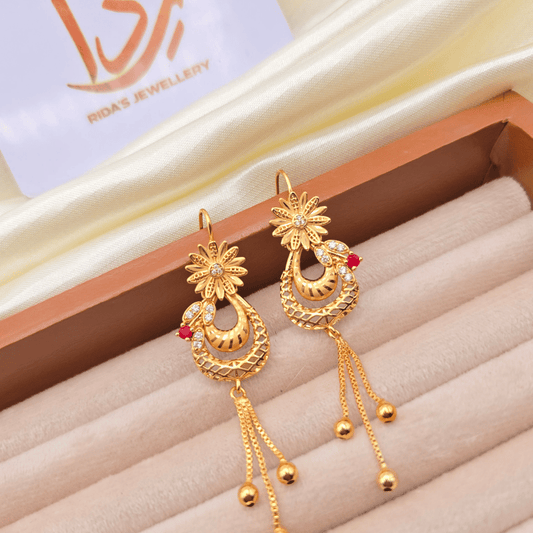 Royal Stud Dangle Earrings