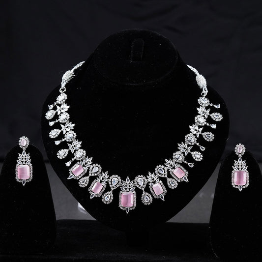 Mint Pink Colour Carat Set Zircon Stone