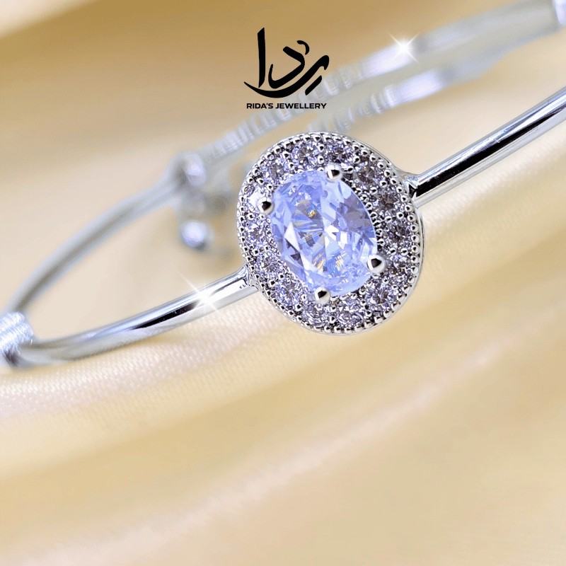 Zircon Stone Bracelet Sliver