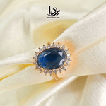Silver Diamond Stone Ring 1 Caret
