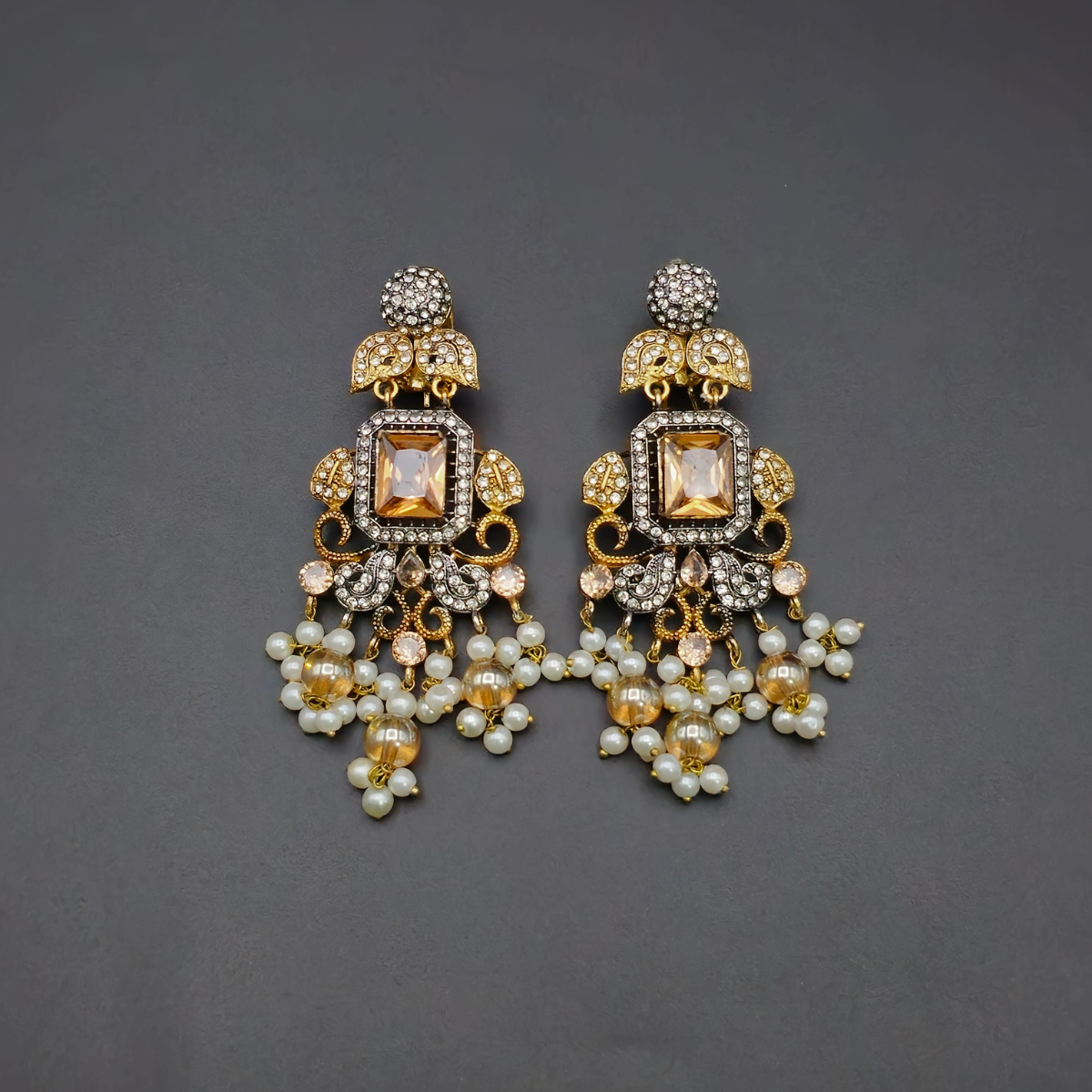 EARINGS ZIRCON STONE