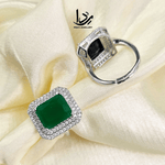 Silver Diamond Stone Ring 1 Caret