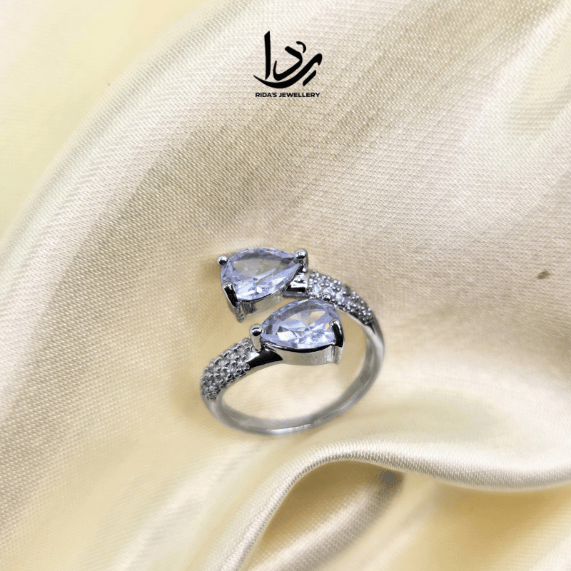 Celestial Ring Caret Zircon stone