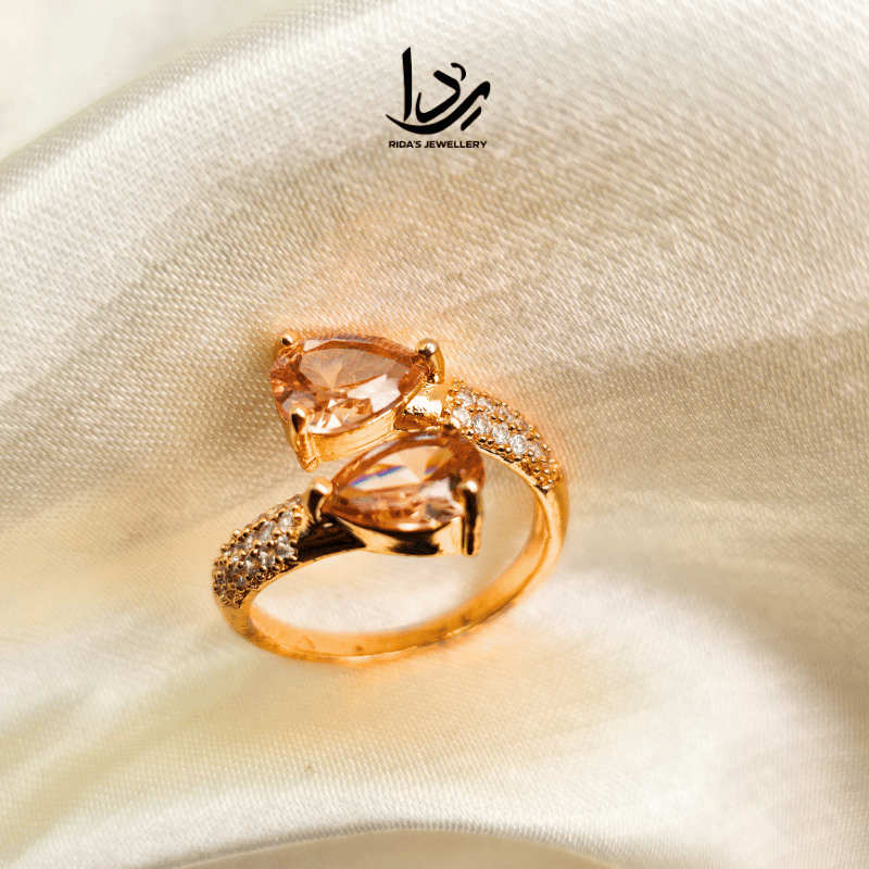 Celestial Ring Caret Zircon stone