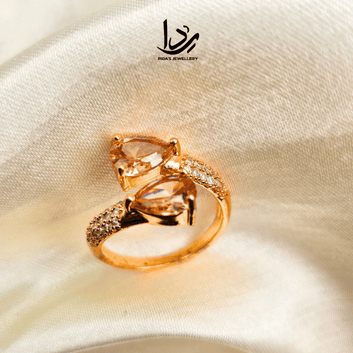 Celestial Ring Caret Zircon stone