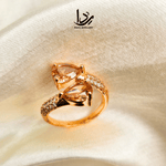 Celestial Ring Caret Zircon stone