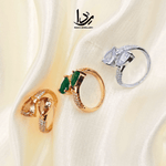Celestial Ring Caret Zircon stone
