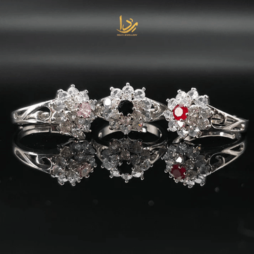 Flower Cut 1 Caret Rings