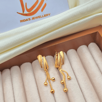 Golden Cascade Earrings