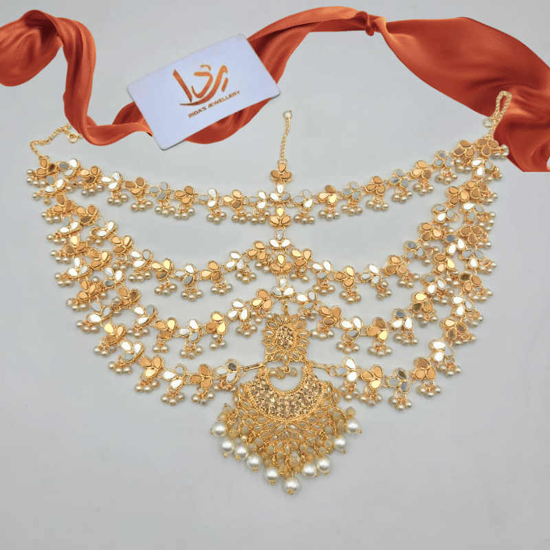 Floral Kundan Matha Patti